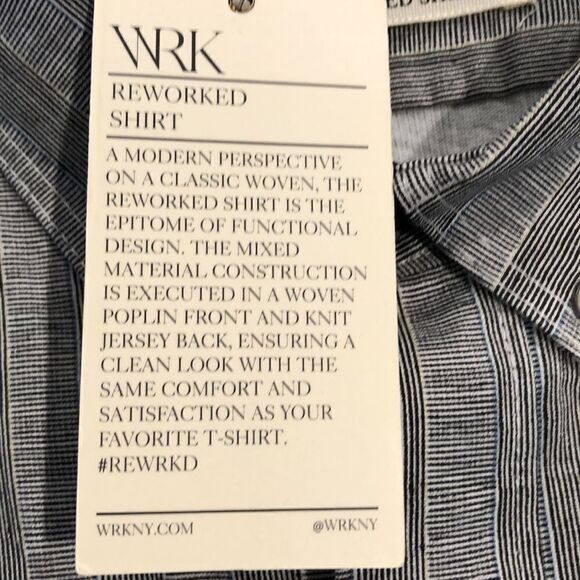 NWT WRK “The Reworked” Button Down Shirt Sz. XXL - Picture 4 of 9